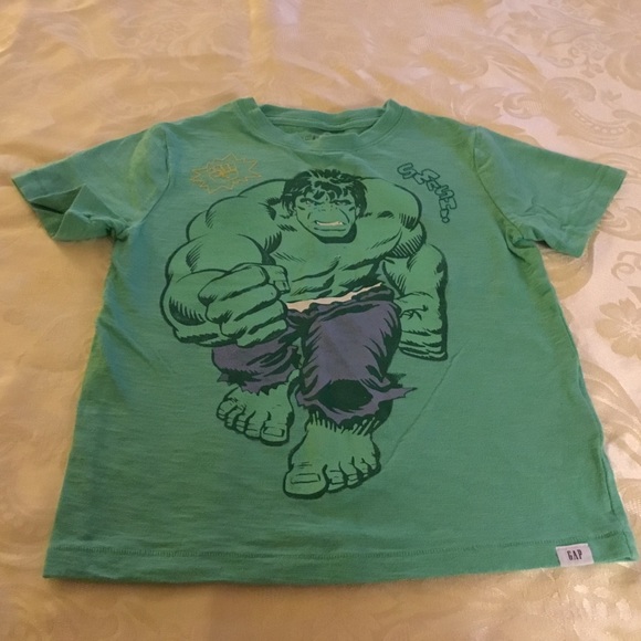 Gap Boys Incredible Hulk Tshirt Size 